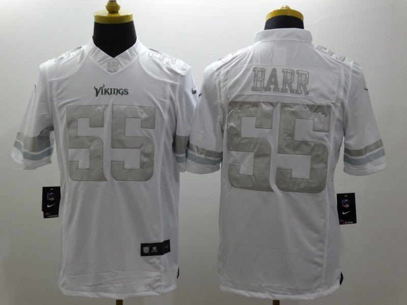 Men's Minnesota Vikings Anthony Barr #55 White Jersey